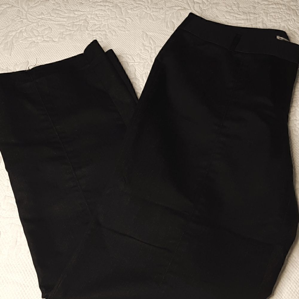 Dalia Collection Dark Blue Slacks with Hook and Bar Closure